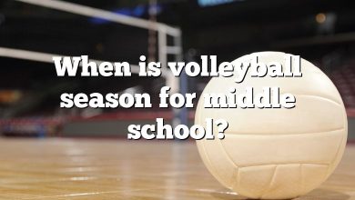 When is volleyball season for middle school?