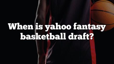 When is yahoo fantasy basketball draft?