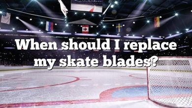 When should I replace my skate blades?