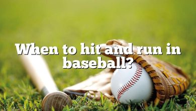 When to hit and run in baseball?