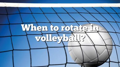 When to rotate in volleyball?