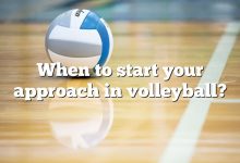 When to start your approach in volleyball?