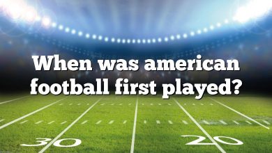 When was american football first played?