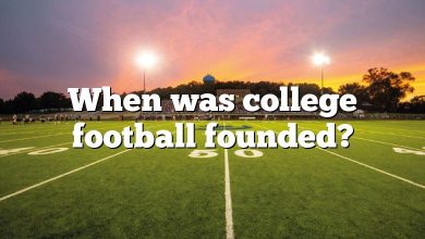 When was college football founded?