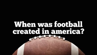 When was football created in america?