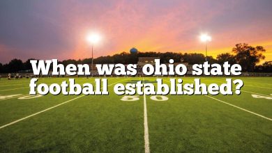 When was ohio state football established?