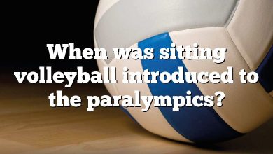 When was sitting volleyball introduced to the paralympics?