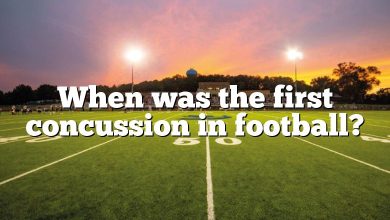 When was the first concussion in football?