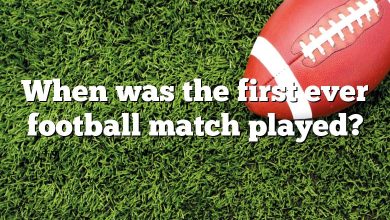 When was the first ever football match played?