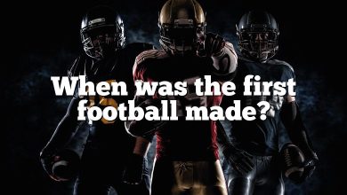 When was the first football made?