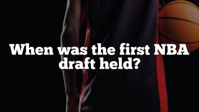 When was the first NBA draft held?