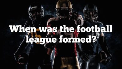 When was the football league formed?