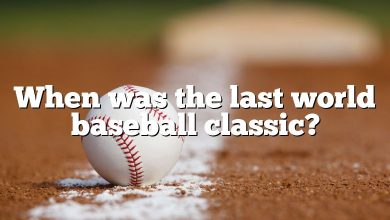 When was the last world baseball classic?