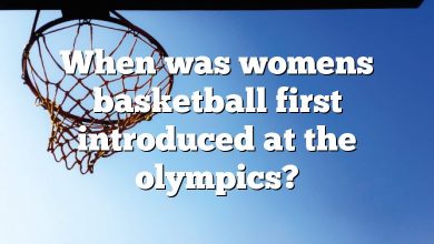 When was womens basketball first introduced at the olympics?