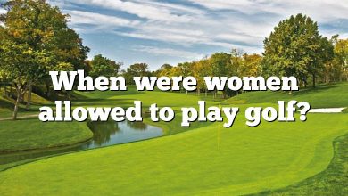 When were women allowed to play golf?