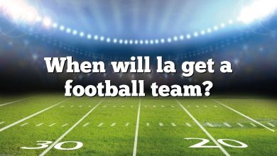 When will la get a football team?