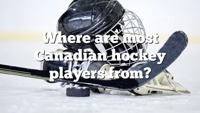 Where are most Canadian hockey players from?