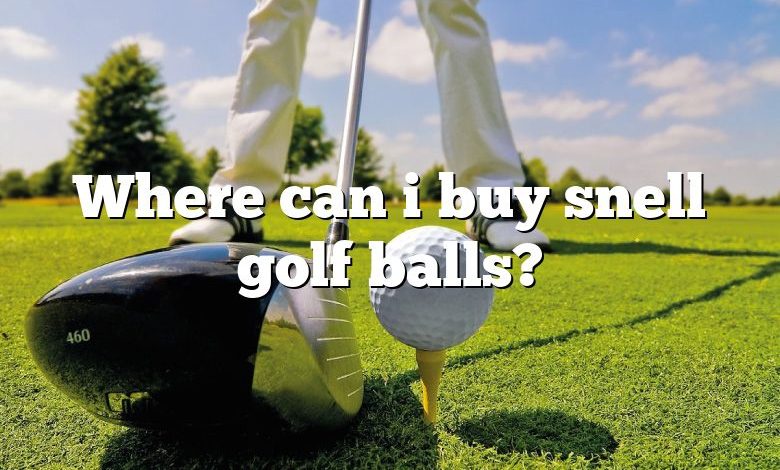 Where can i buy snell golf balls?