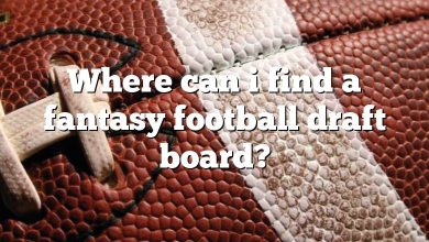 Where can i find a fantasy football draft board?