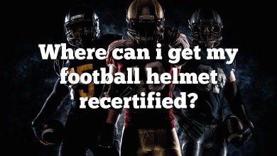 Where can i get my football helmet recertified?