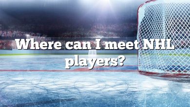 Where can I meet NHL players?