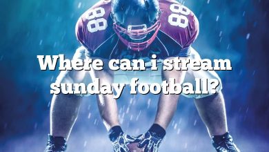 Where can i stream sunday football?