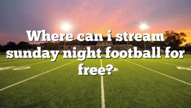 Where can i stream sunday night football for free?