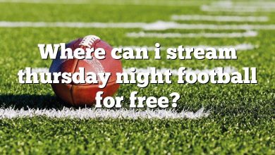 Where can i stream thursday night football for free?