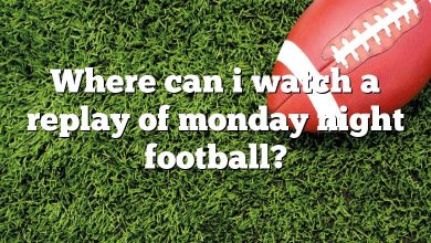 Where can i watch a replay of monday night football?