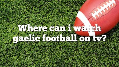 Where can i watch gaelic football on tv?