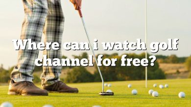 Where can i watch golf channel for free?