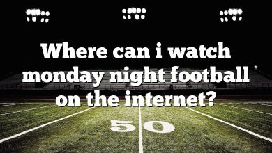 Where can i watch monday night football on the internet?