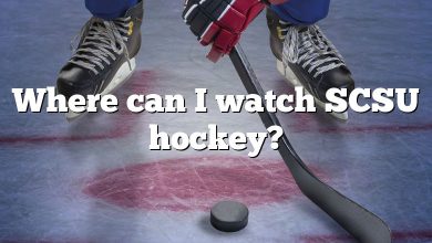 Where can I watch SCSU hockey?