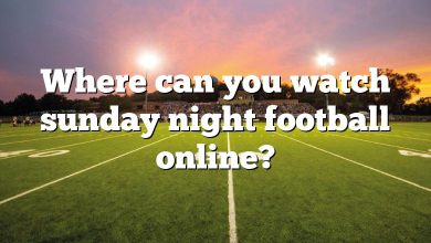 Where can you watch sunday night football online?