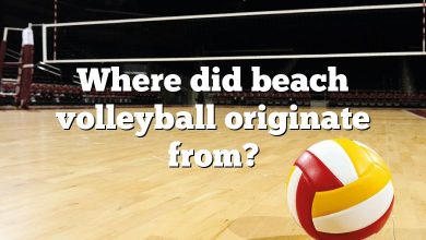 Where did beach volleyball originate from?