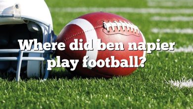 Where did ben napier play football?