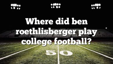 Where did ben roethlisberger play college football?