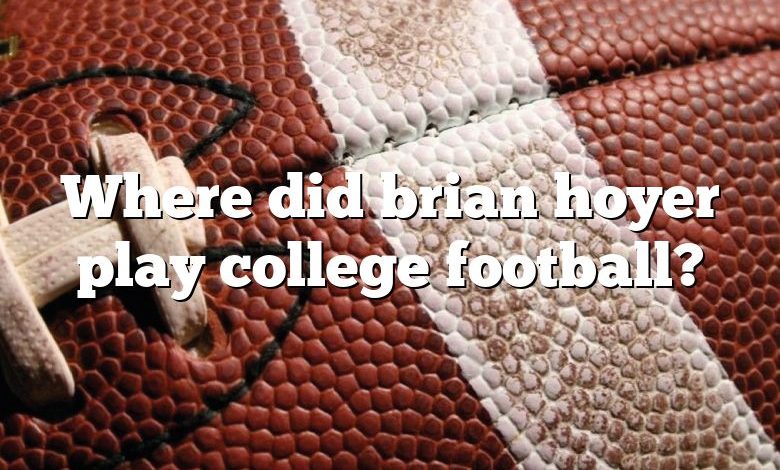 Where did brian hoyer play college football?