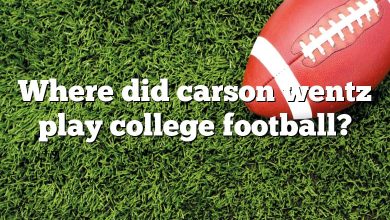 Where did carson wentz play college football?