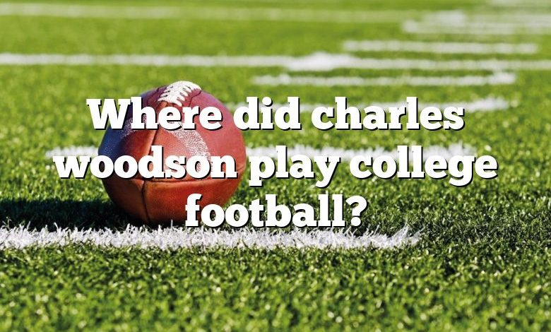 Where did charles woodson play college football?