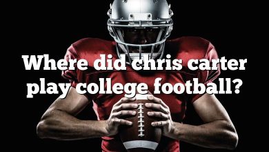 Where did chris carter play college football?