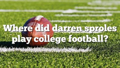 Where did darren sproles play college football?