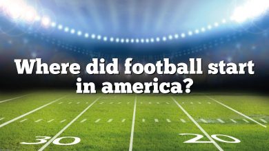 Where did football start in america?