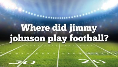 Where did jimmy johnson play football?