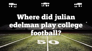 Where did julian edelman play college football?