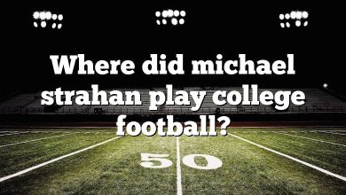 Where did michael strahan play college football?