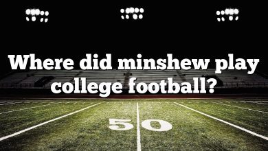 Where did minshew play college football?