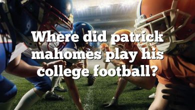 Where did patrick mahomes play his college football?