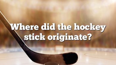 Where did the hockey stick originate?