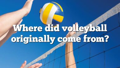 Where did volleyball originally come from?